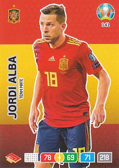 Jordi Alba Spain Panini UEFA EURO 2020#141